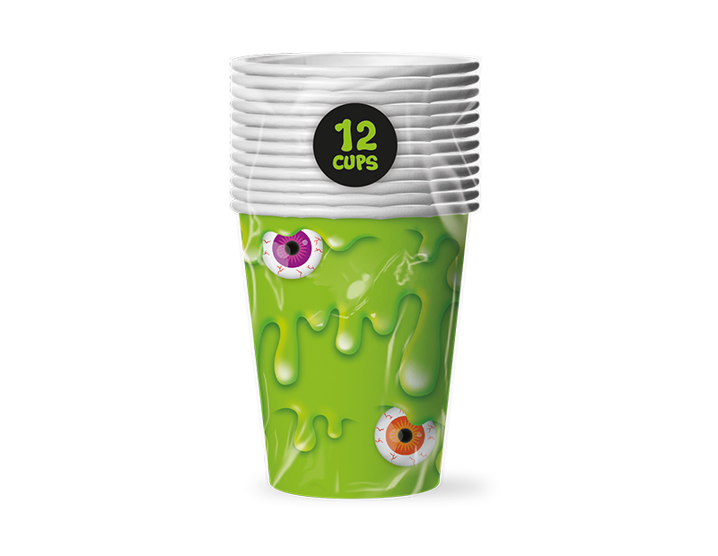 Slime Disposable Paper Cups - 12 Pack Slime Disposable Paper Cups - 12 Pack