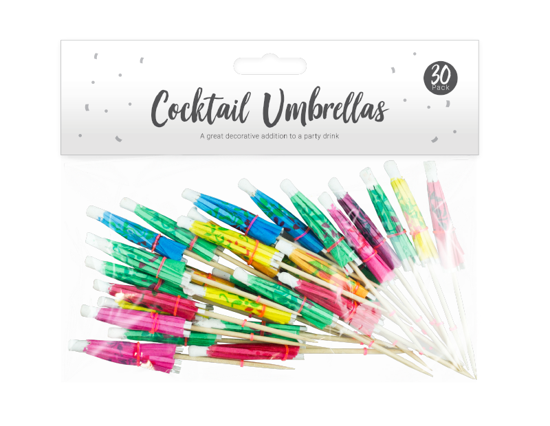 Party Cocktail Umbrellas - 30 Pack