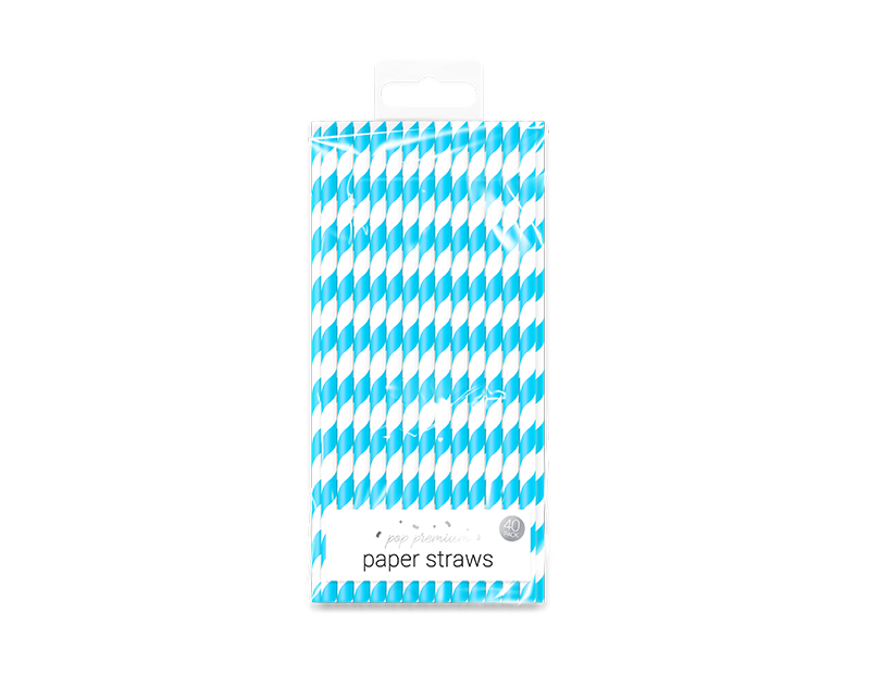 Bright Paper Straws - 40 Pack Bright Paper Straws - 40 Pack