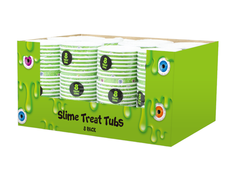 Slime Party Treat Tubs - 8 Pack (With PDQ) Slime Party Treat Tubs - 8 Pack