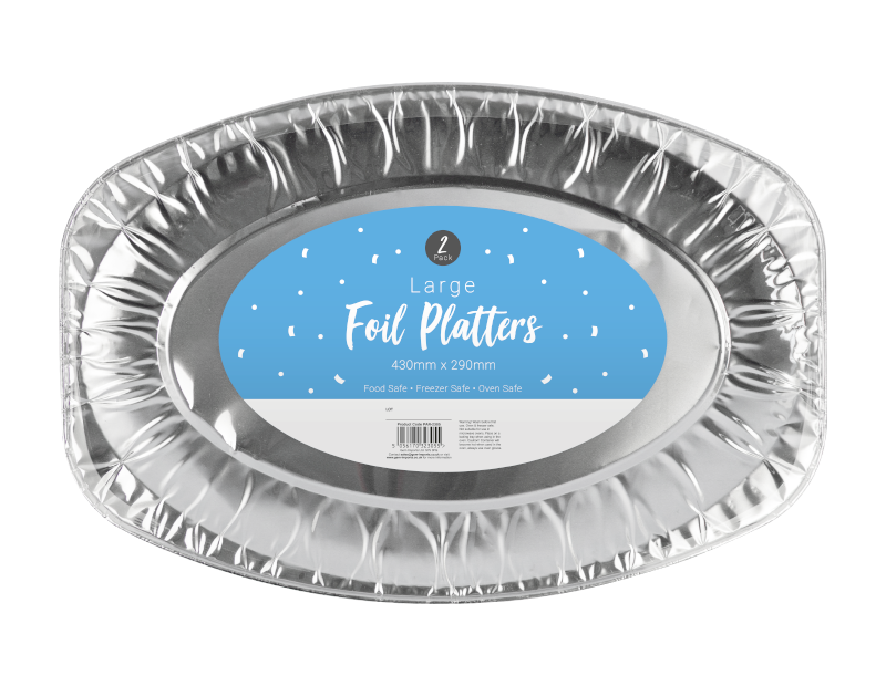 Large Foil Platters - 2 Pack Large Foil Platters - 2 Pack