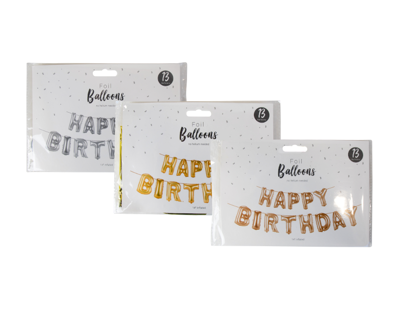 Happy Birthday Foil Balloons Happy Birthday Foil Balloons