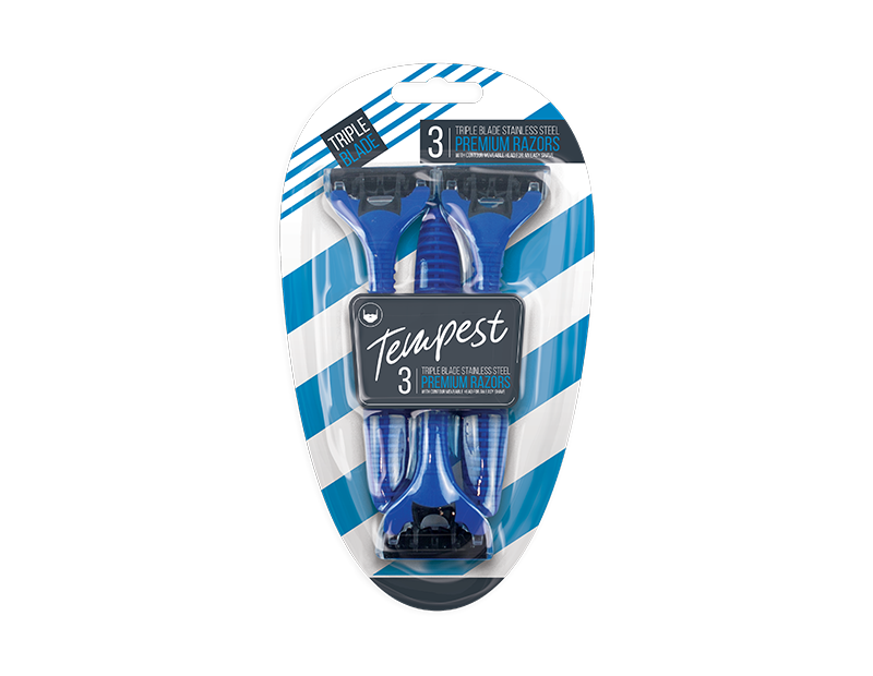 Mens Disposable Triple Blade Razors - 3 Pack