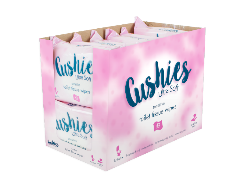 Sensitive Toilet Wipes - 42 Pack (With PDQ) Sensitive Toilet Wipes - 42 Pack