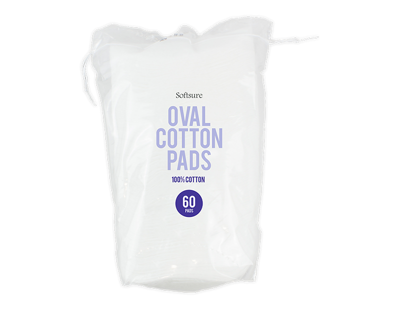 Oval Cotton Pads Oval Cotton Pads - 60 Pack