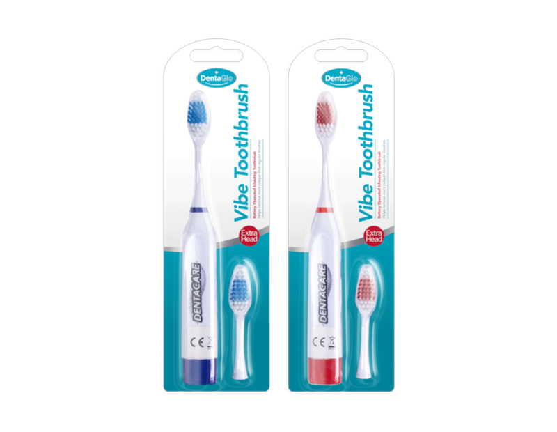 Electric Toothbrush With Extra Head Vibrating Toothbrush & head
