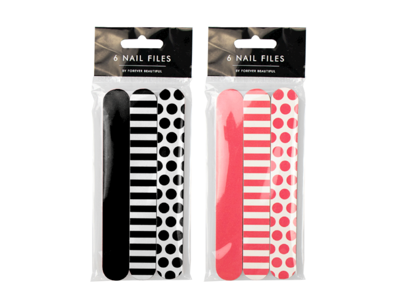 Printed Mini Nail Files - 6 Pack Printed Mini Nail Files - 6 Pack