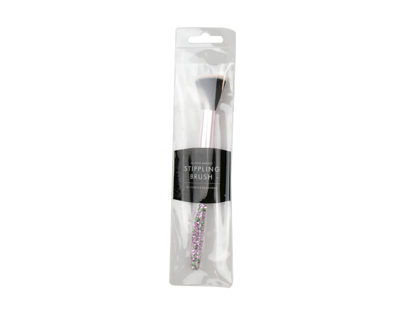 Purple Glitter Stippling Brush