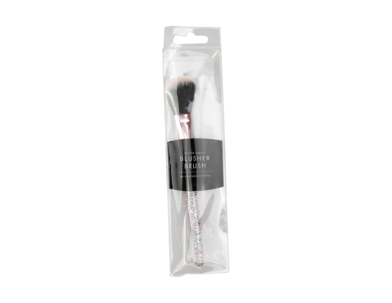 Purple Glitter Blusher Brush