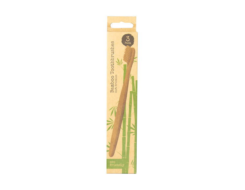 Bamboo Toothbrushes - 3 Pack