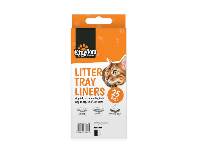 Cat Litter Tray Liners - 25 Pack