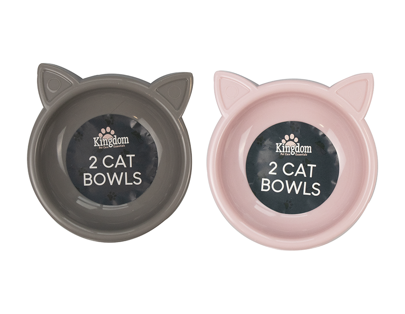 Cat Bowls 2pk - Trend Cat Bowls 2pk - Trend