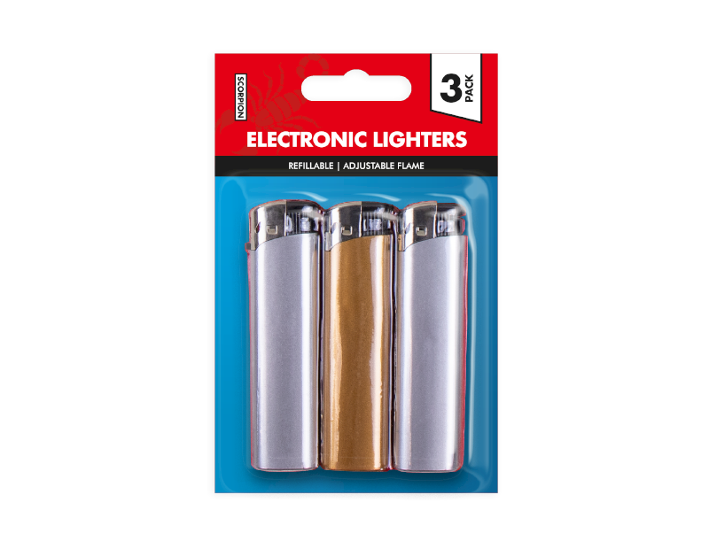 Metallic Lighters Metallic Lighters - 3 Pack