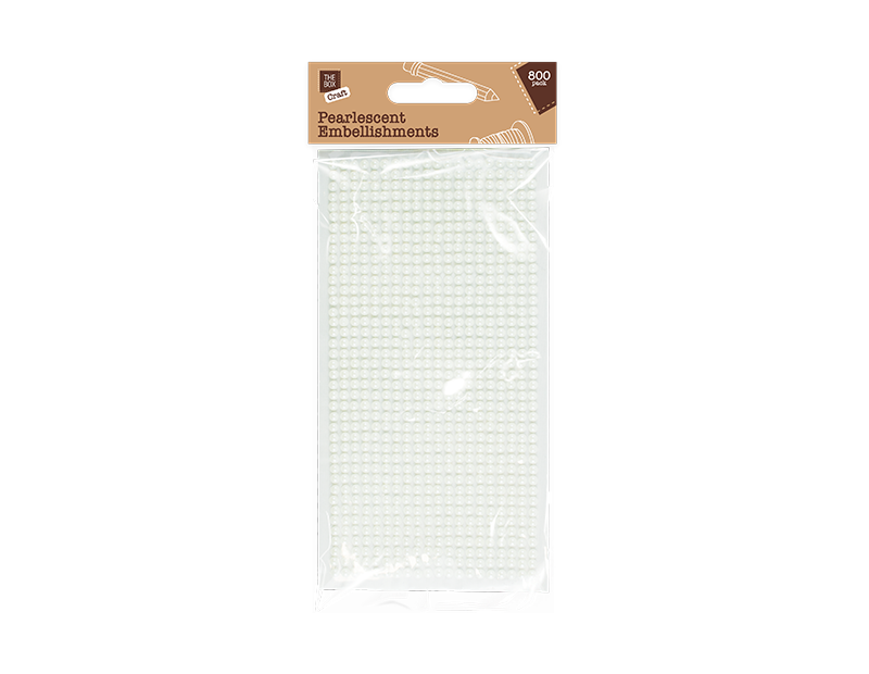 Mini Pearlescent Embellishments - 800 Pack