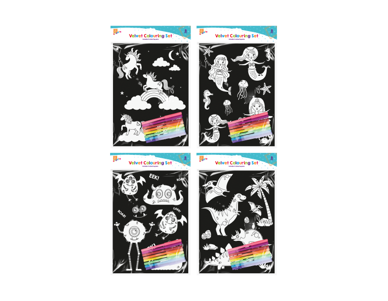 Velvet Colouring Set Velvet Colouring Set