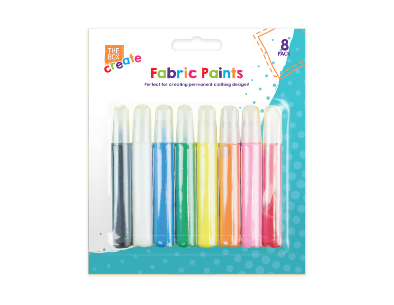 Fabric Paints - 8 Pack