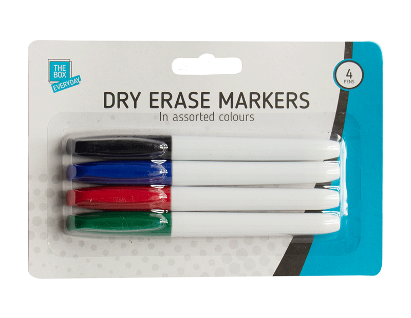 Dry Erase Markers - 4 Pack
