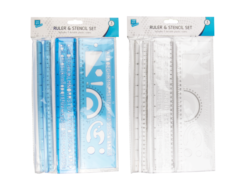 Ruler & Stencil Set - 3 Pack Ruler & Stencil Set - 3 Pack