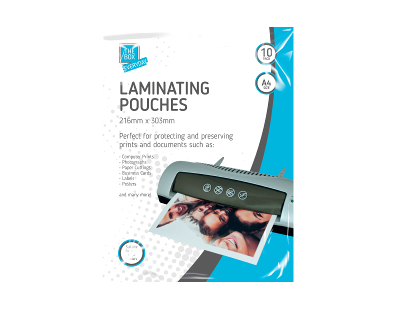 A4 Laminating Pouches A4 Laminating Pouches - 10 Pack