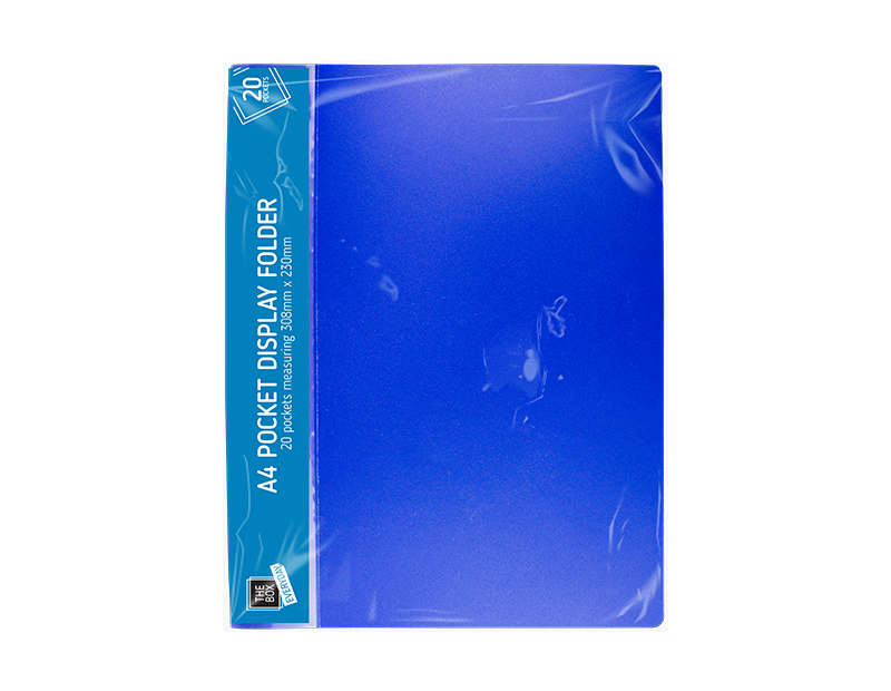 A4 Pocket Display Folder - 20 Pocket A4 Pocket Display Folder - 20 Pocket