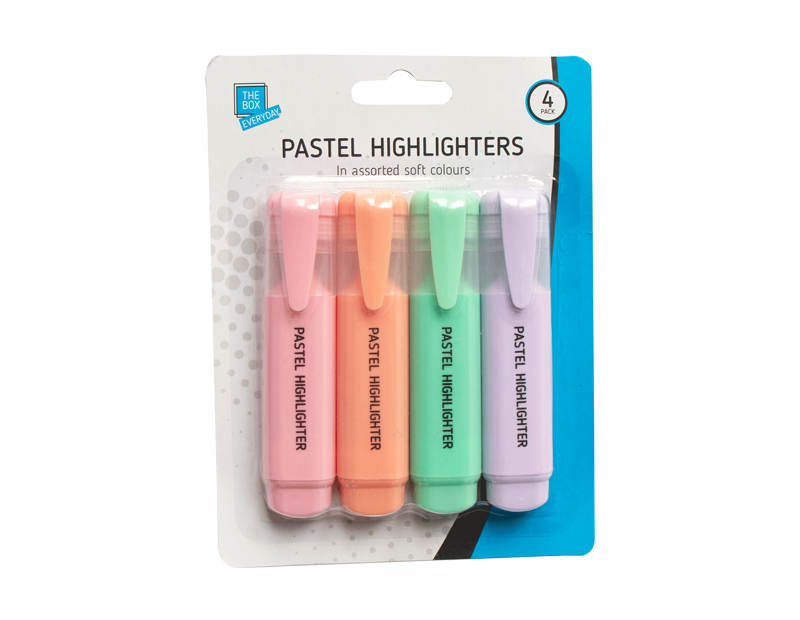 Pastel Highlighters - 4 Pack