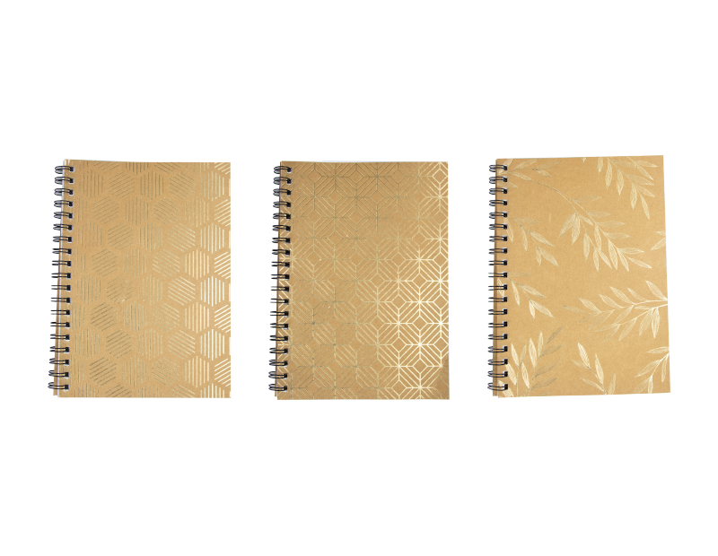 Foil Kraft Wiro Notebook With PDQ Foil Kraft Wiro Notebook With PDQ