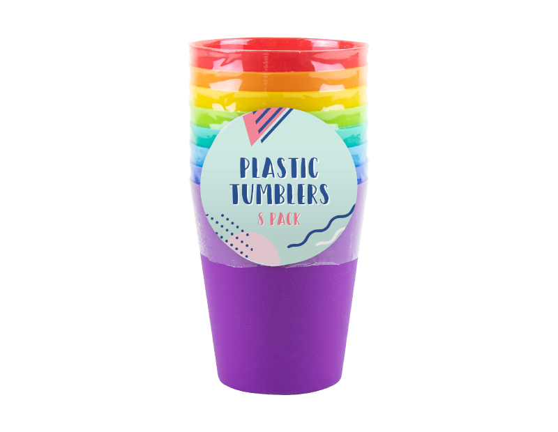 Plastic Tumblers Plastic Tumblers - 8 Pack