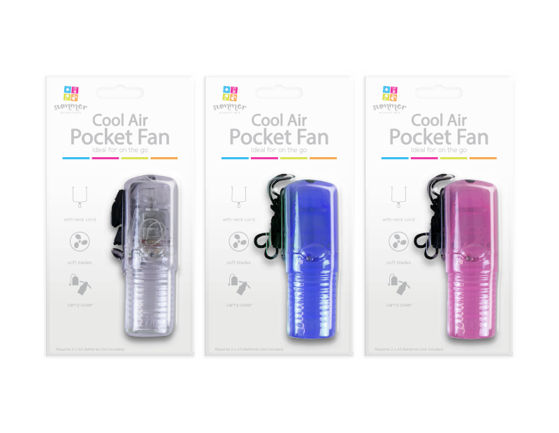 Pocket Fan With Carry Cover Pocket Fan With Carry Cover