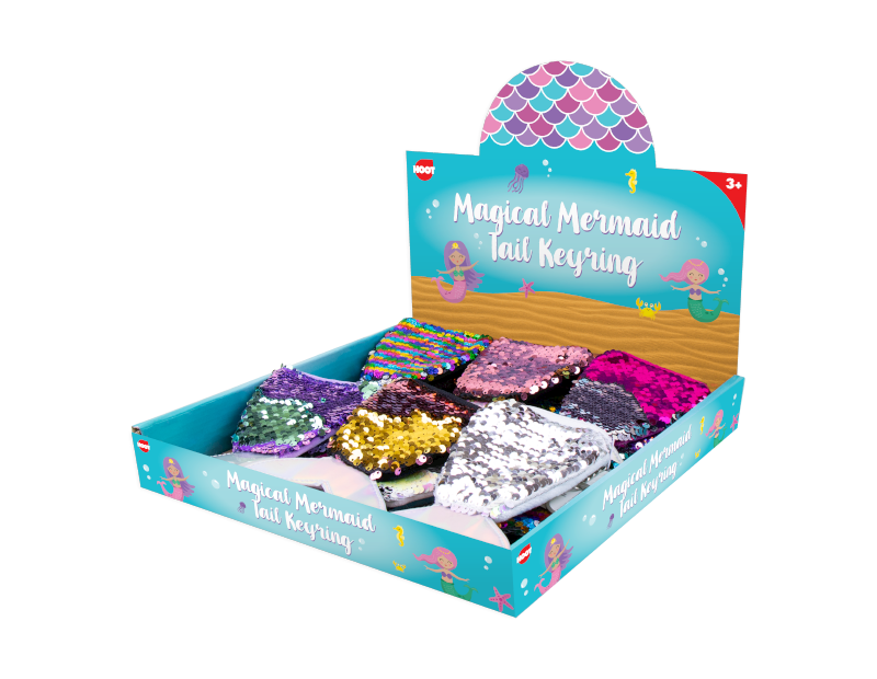 Mermaid Sequin Tail Purse & Keyring With PDQ Mermaid Sequin Tail Purse & Keyring
