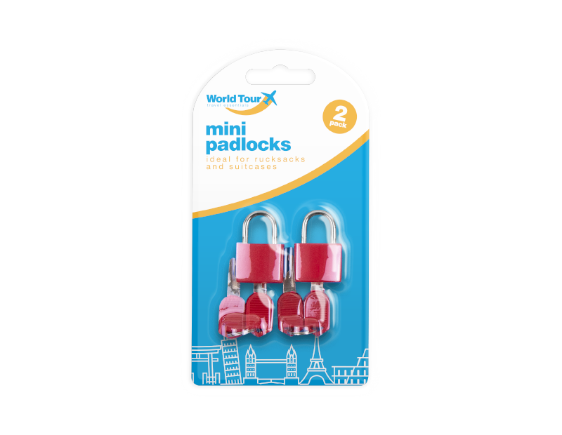 Mini Padlocks - 2 Pack Mini Padlocks