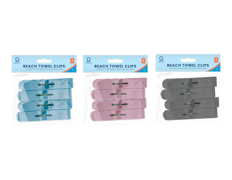 Beach Towel Clips - 4 Pack Beach Towel Clips - 4 Pack