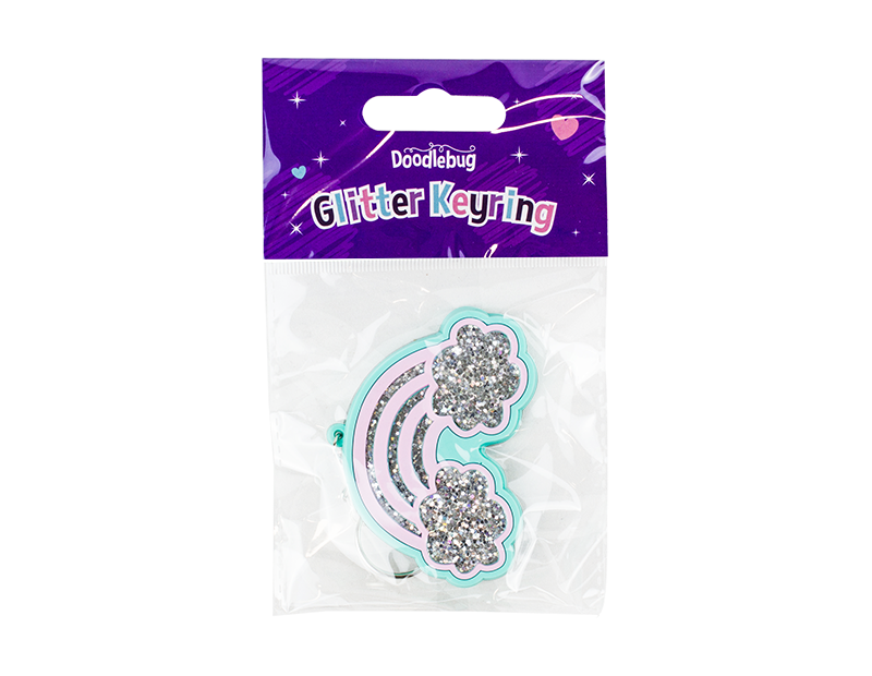 Glitter Novelty Keyring
