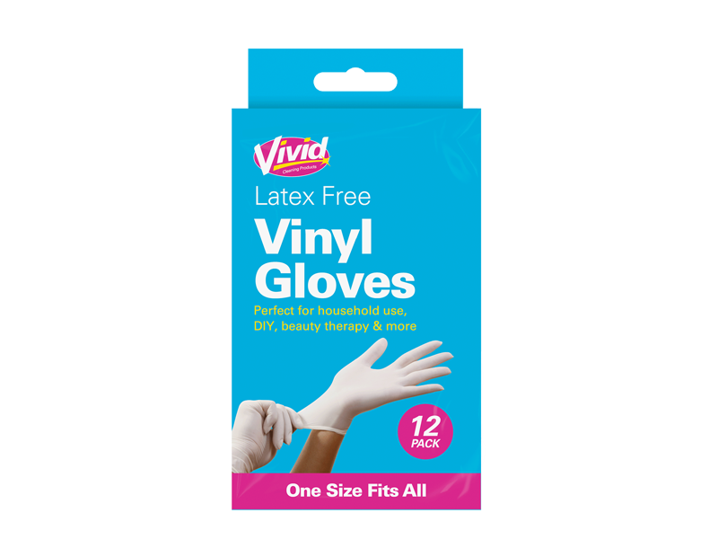 Vinyl Gloves - 12 Pack