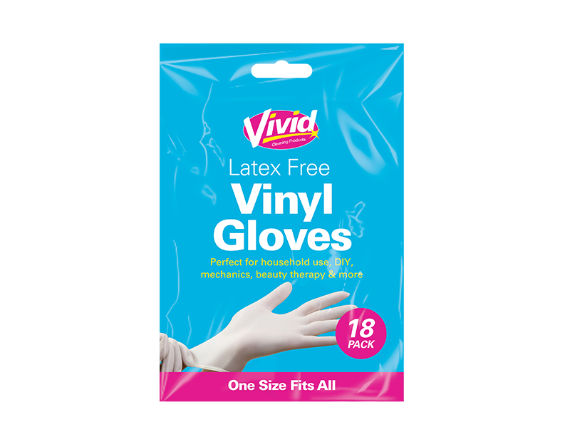 Vinyl Gloves - 18 Pack Bag Vinyl Gloves - 18 Pack Bag