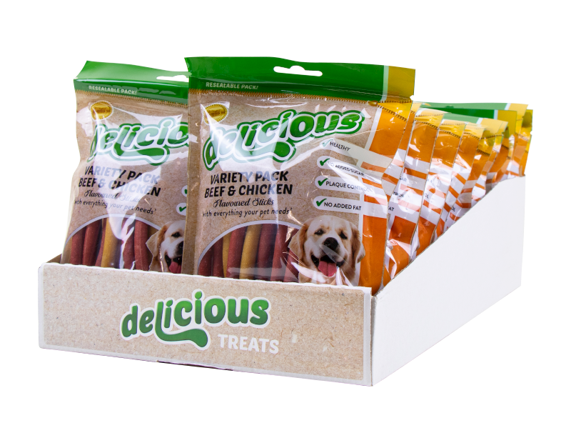 Natural Mixed Sticks - 24 Pack (With PDQ) Natural Mixed Sticks - 24 Pack (With PDQ)
