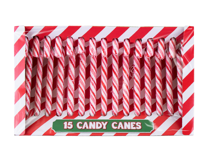 Candy Canes Mint Flavoured - 15 Pack