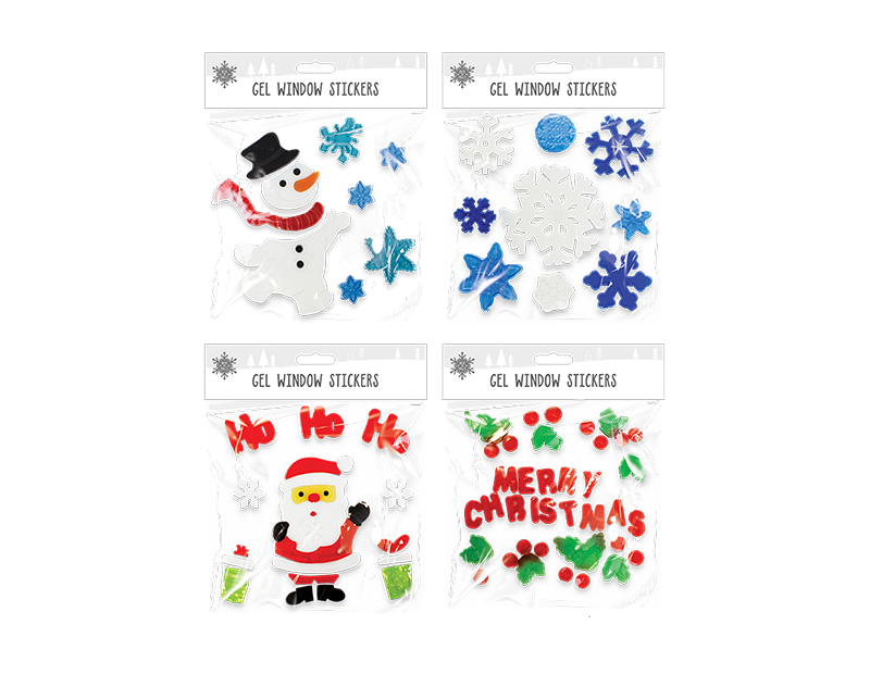 Christmas Gel Window Stickers Christmas Gel Window Stickers