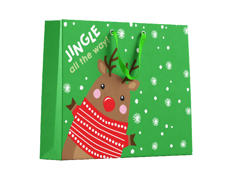 Cute Christmas Medium Gift Bags - 2 Pack Cute Christmas Medium Gift Bags - 2 Pack