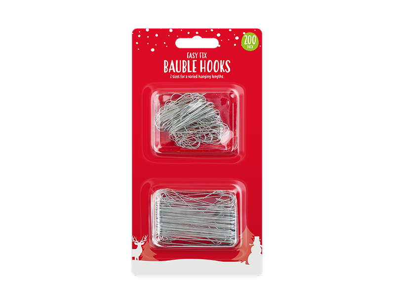 Christmas Bauble Hooks - 200 Pack Christmas Bauble Hooks - 200 Pack