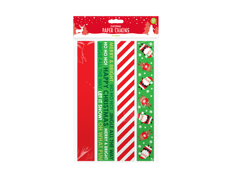 Christmas Paper Chains Christmas Paper Chains - 80 Pack
