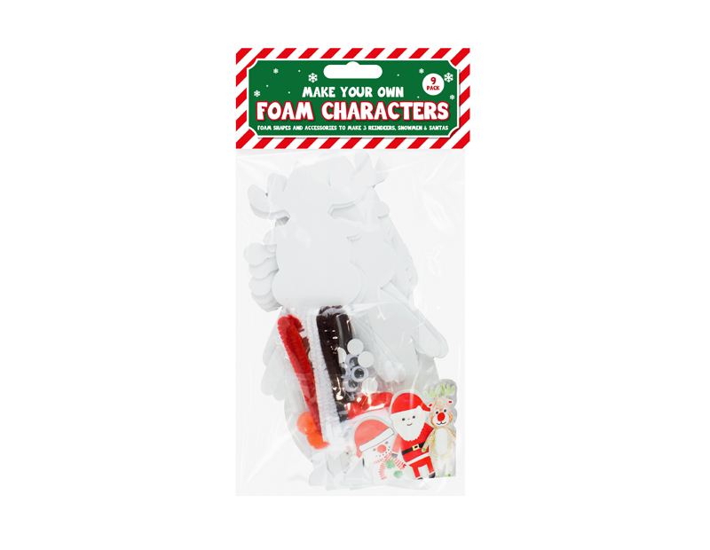 Christmas Craft Foam Characters Christmas Craft Foam Characters - 9 Pack