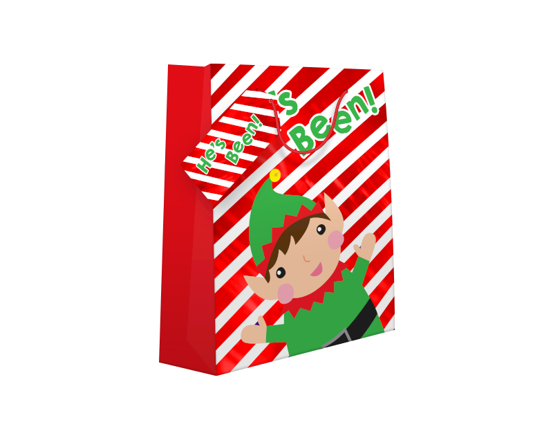 Cute Christmas Medium Large Gift Bag Cute Christmas Luxury Medium Gift Bag