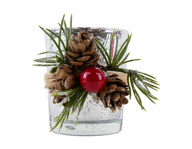 Christmas Glass Candle Holder Christmas Glass Candle Holder