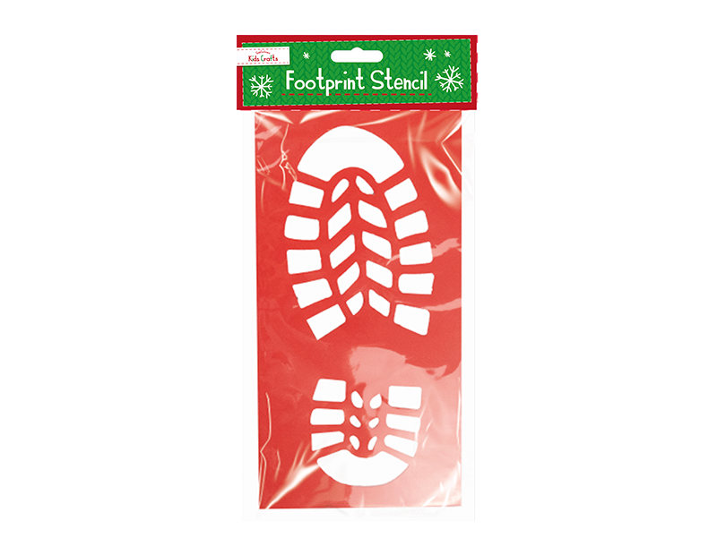 Santa Footprint Stencil Santa Footprint Stencil