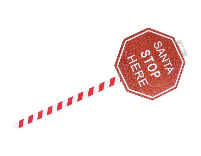 Christmas Santa Stop Here Sign