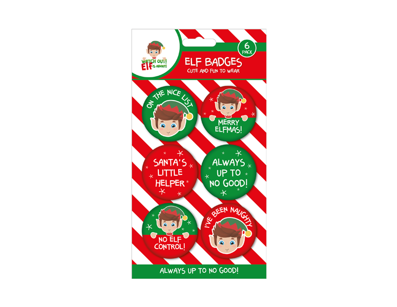 Elf Badges - 6 Pack