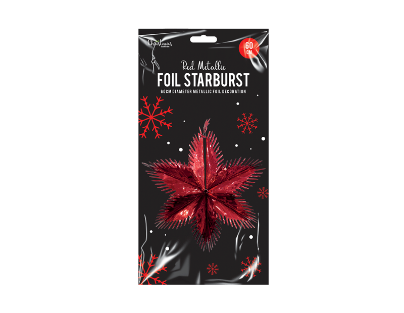 Red Foil Starburst
