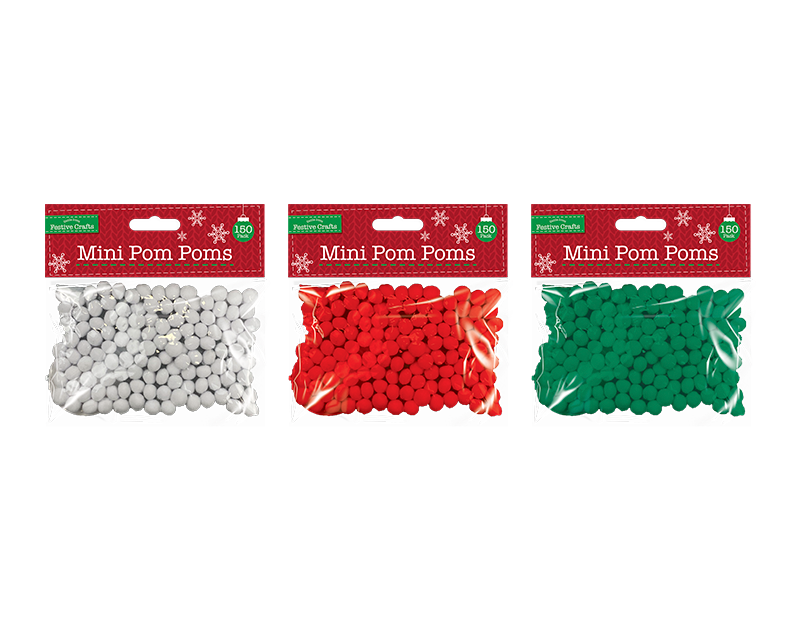 Mini Pom-Poms 150 Pack