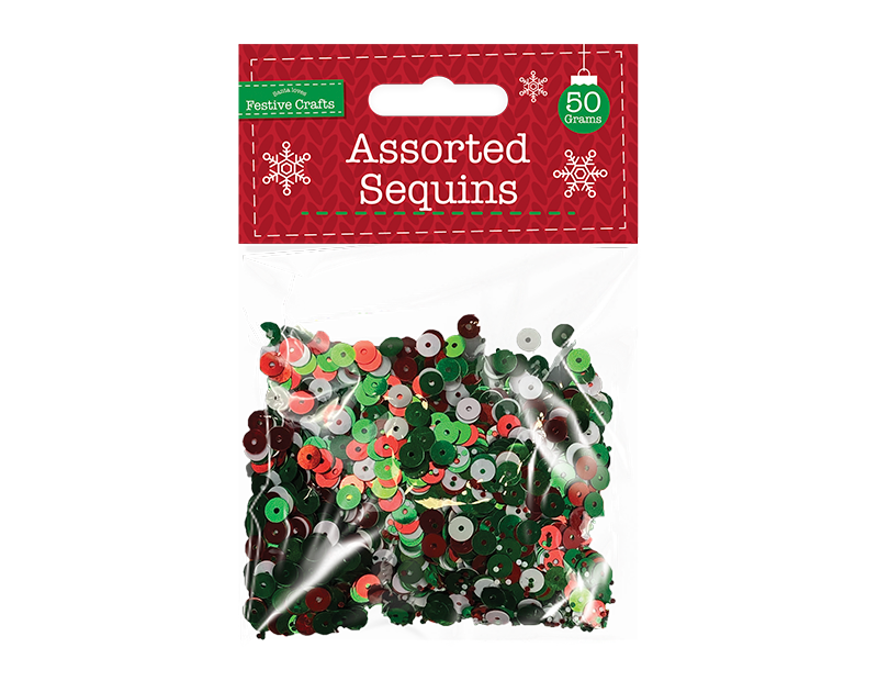 Xmas Sequins 50g