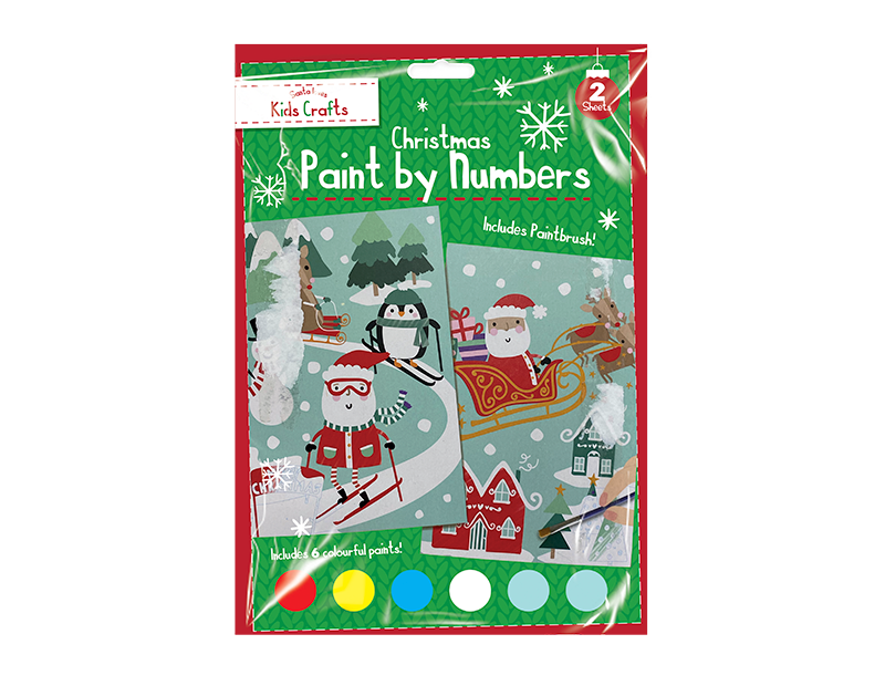 Xmas Paint By Numbers 2 Pack